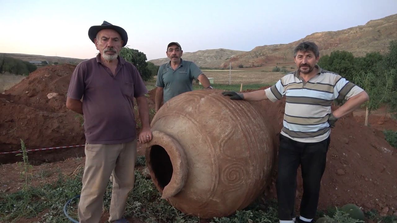 Kırıkkale'de, Tarihi küp buldu